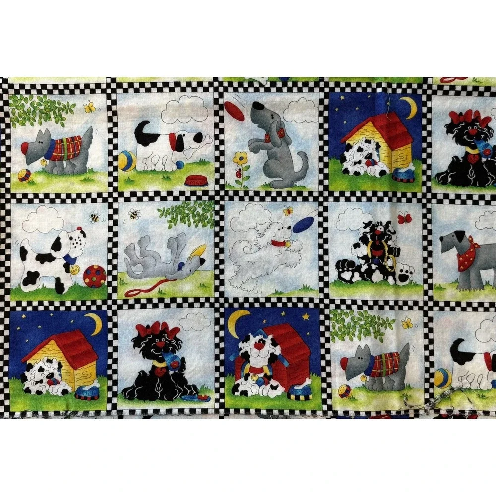 Bow Wow Buddies Cheryl L Strole Fabric Remnant 41